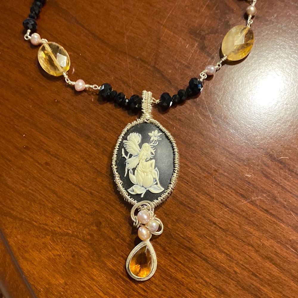 Handmade Cameo (ish) Necklace